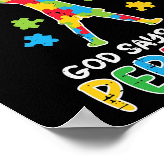 De maatschappij zegt dat Im Autistic God perfecte  Poster (Hoek)