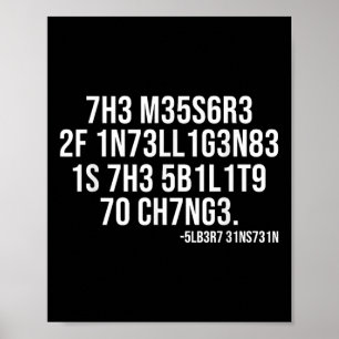 De maatstaf van intelligentie Gecodeerde motivatio Poster
