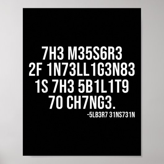 De maatstaf van intelligentie Gecodeerde motivatio Poster (Voorkant)