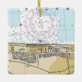 De maatstaven van het Zee Keramisch Ornament (Voorkant)