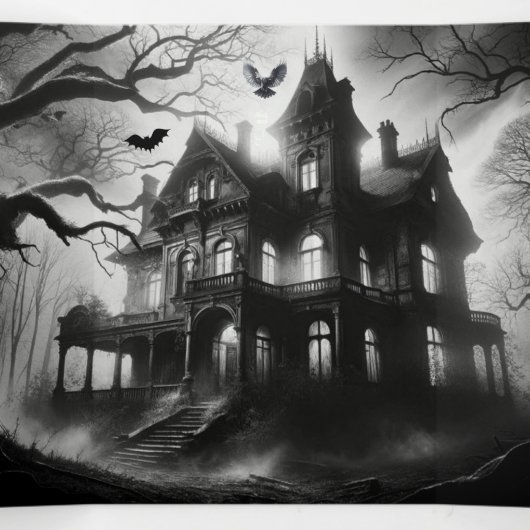 De Macabre Manor Halloween-feest uitnodiging (Binnenkant midden)