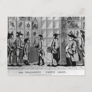 De Macaroni Print Shop, geb. door N. Darley Briefkaart
