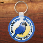 De Macaw-Sleutelhanger van Spix opslaan Sleutelhanger (Voorkant)