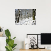 De macclesfield Forest winter Card Canvas afdrukke Poster (Thuiskantoor)