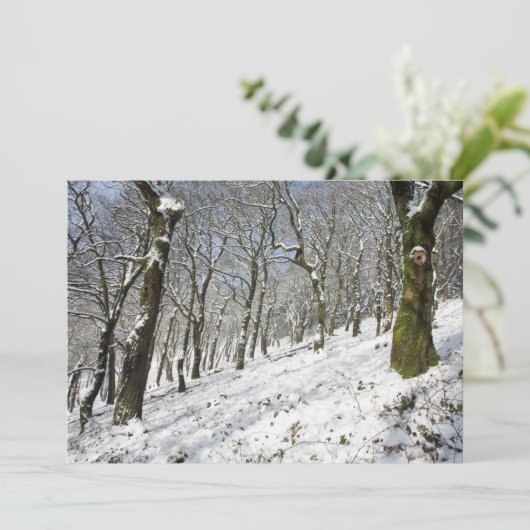 De Macclesfield Forest winterkaart Bedankkaart (Staand voorkant)