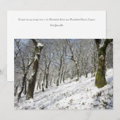 De Macclesfield Forest winterkaart Bedankkaart (Voorkant / Achterkant)