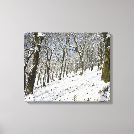 De Macclesfield Forest winterkaart Canvas Afdruk (Voorkant)