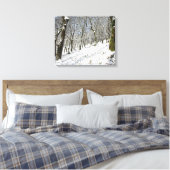 De Macclesfield Forest winterkaart Canvas Afdruk (Insitu (Slaapkamer))