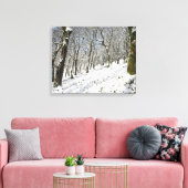 De Macclesfield Forest winterkaart Canvas Afdruk (Insitu (Woonkamer))