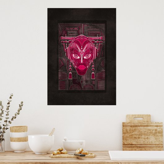 De machine: Bride van Pinbot Pinball BOP Poster (Keuken)