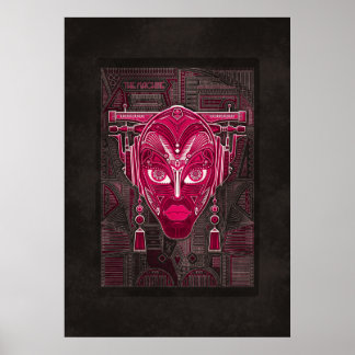 De machine: Bride van Pinbot Pinball Poster