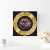 De Machine Clock~V838 Monocerotis~Star Outburst~ Vierkante Klok (Huis)