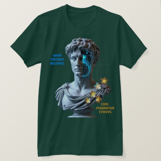 “De machine droomt” T-shirt (Design voorkant)