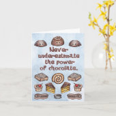 De Macht Notecard van de chocolade Kaart (Gele Bloem)