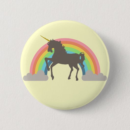 De Macht van de eenhoorn Ronde Button 5,7 Cm (Voorkant)