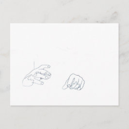 De macht van de handen briefkaart