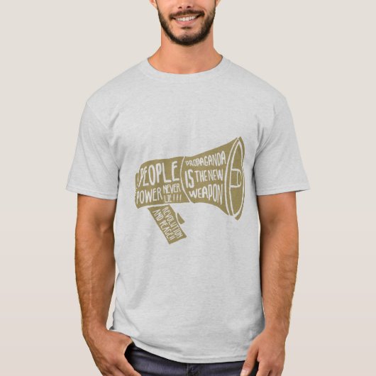 De macht van de mensen nooit Lie T-Shirt (Voorkant)