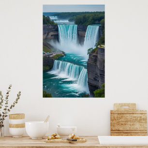 De macht van Natuur veroverd - Niagara Poster