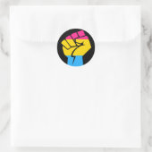 De Macht van Pansexual Ronde Sticker (Tas)