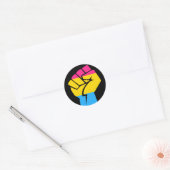 De Macht van Pansexual Ronde Sticker (Envelop)