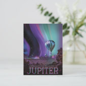 De machtige aura's van Jupiter Travel Advertentie Briefkaart (Staand voorkant)