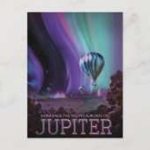 De machtige aura's van Jupiter Travel Advertentie Briefkaart (Voorkant)