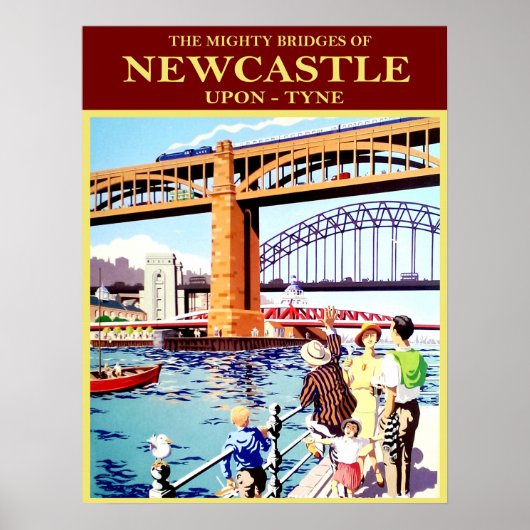 De machtige bruggen van Newcastle, Upon-Tune,  Poster (Voorkant)
