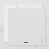 De machtige dollar. feestdagenkaart (Achterkant)