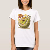 De machtige Duriaan: Laat de Durian Fruit heersen T-shirt (Voorkant)