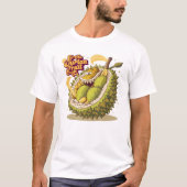 De machtige Duriaan: Laat de Durian Fruit heersen T-shirt (Voorkant)