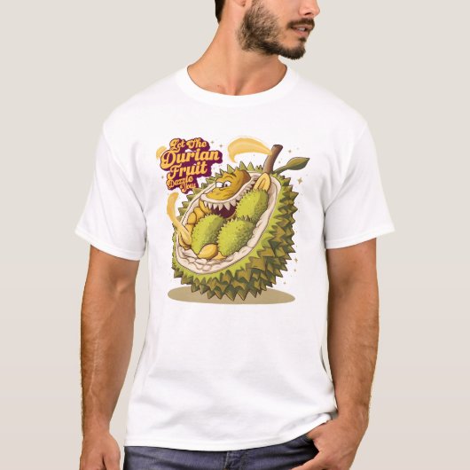 De machtige Duriaan: Laat de Durian Fruit heersen T-shirt (Voorkant)
