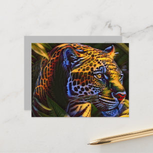 De machtige jaguar: een roofdier in de jungle briefkaart