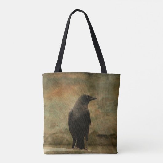 De machtige kraai tote bag (Achterkant)