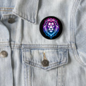 De Machtige Leeuw - Androgyne Editie Ronde Button 5,7 Cm (In situ)