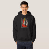 De machtige rode gitaar hoodie (Voorkant volledig)