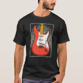 De machtige rode gitaar t-shirt (Voorkant)
