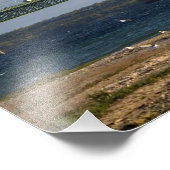 De Mackinac Bridge die de Straat van 4 overspannen Foto Afdruk (Hoek)