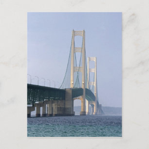 De Mackinac-brug die de Straat van Briefkaart