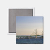 De Mackinac-brug overspant de Straits of 3 Magneet (Voorkant / Achterkant)