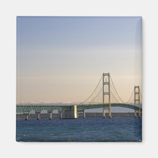 De Mackinac-brug overspant de Straits of 3 Magneet (Voorkant)