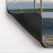 De Mackinac-brug overspant de Straits of 4 Muismat (Hoek)