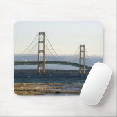 De Mackinac-brug overspant de Straits of 4 Muismat (Met muis)