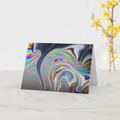 De macrofoto van de zeepbel kaart (Gele Bloem)