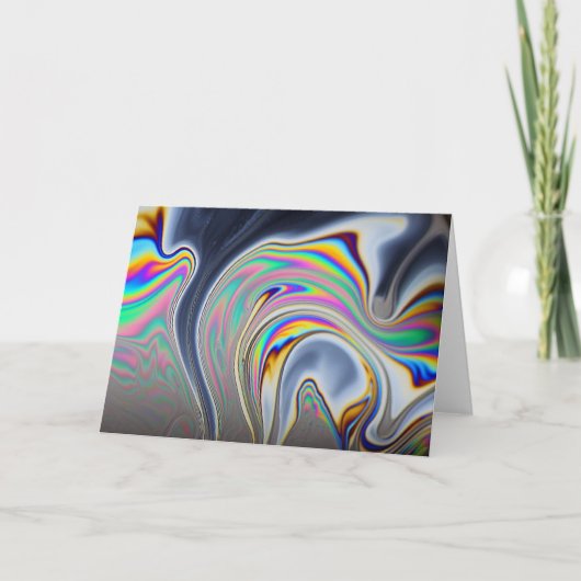 De macrofoto van de zeepbel kaart (Voorkant)