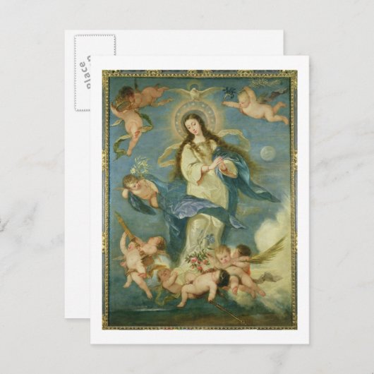 De maculaire conceptie briefkaart (Voorkant / Achterkant)