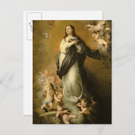 De maculaire conceptie briefkaart (Voorkant / Achterkant)