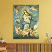 De maculaire conceptie canvas afdruk (Insitu (Woonkamer))