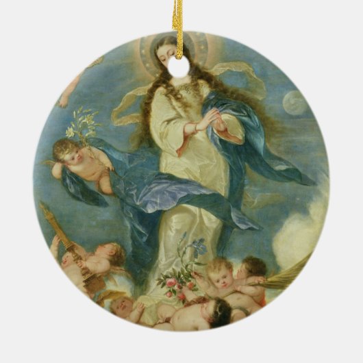 De maculaire conceptie keramisch ornament (Achterkant)