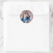 De maculaire conceptie ronde sticker (Tas)