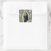 De maculaire conceptie vierkante sticker (Tas)
